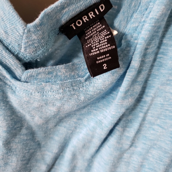 Torrid beautiful blue soft tank top! Size 2x - Picture 2 of 3